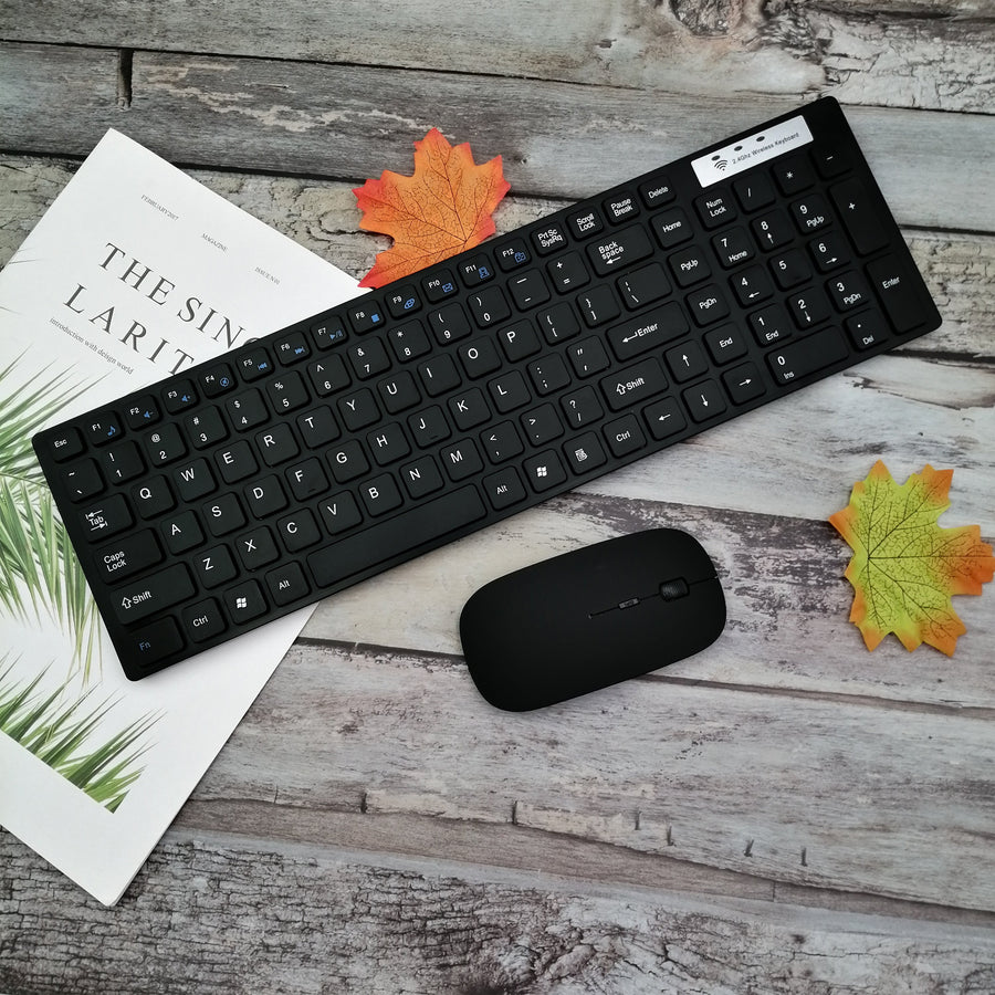 2.4GHz  Slim Wireless Keyboard and Mouse Combo (SC-530KBM)