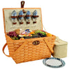 Picnic at Ascot Settler Traditional American Style Picnic Basket with Service for 4 (717H)