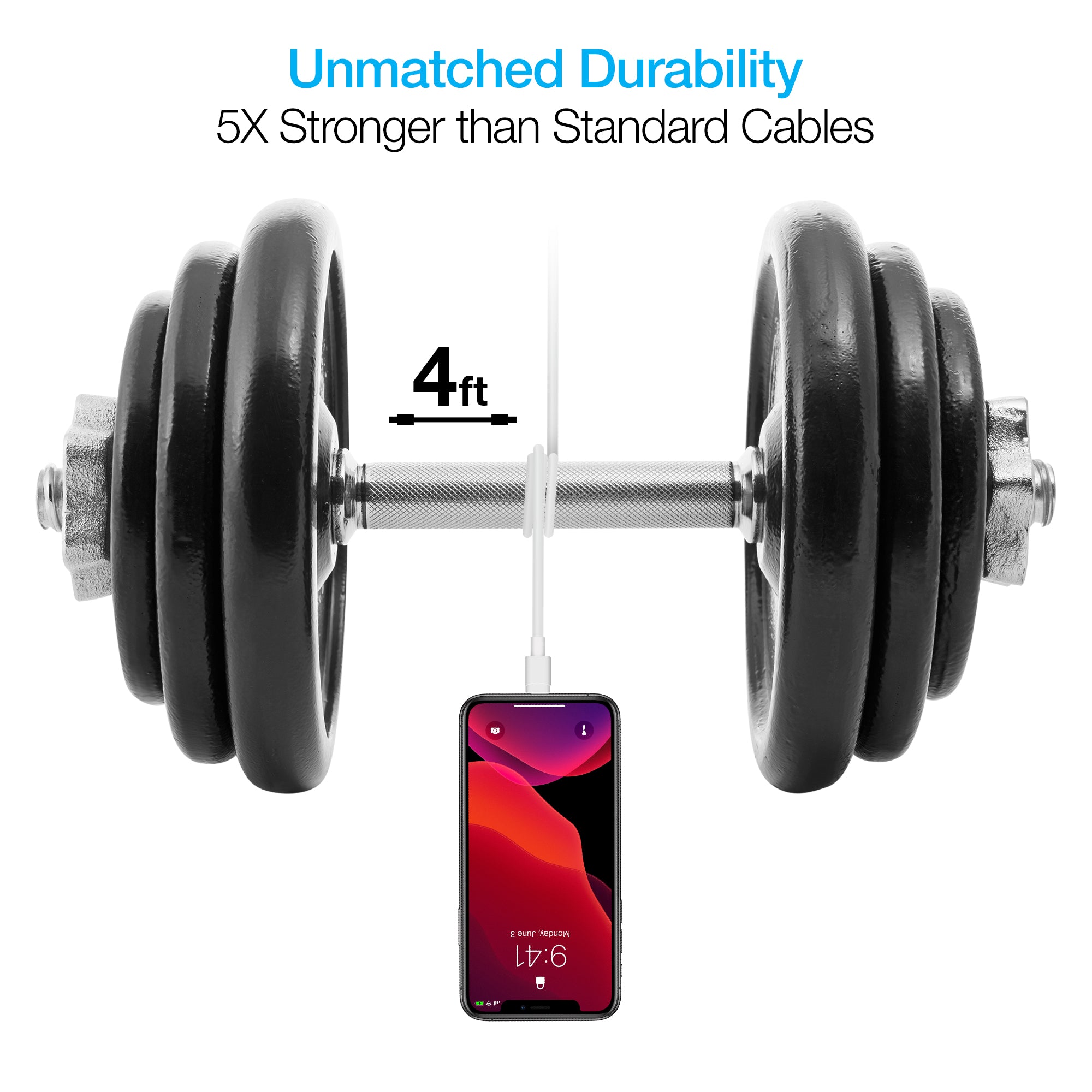 Naztech 20W PD Wall Charger + USB-C to Lightning 4ft Cable