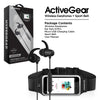 HyperGear ActiveGear Wireless Earphones + Sport Belt (PHONESBELT-PRNT)