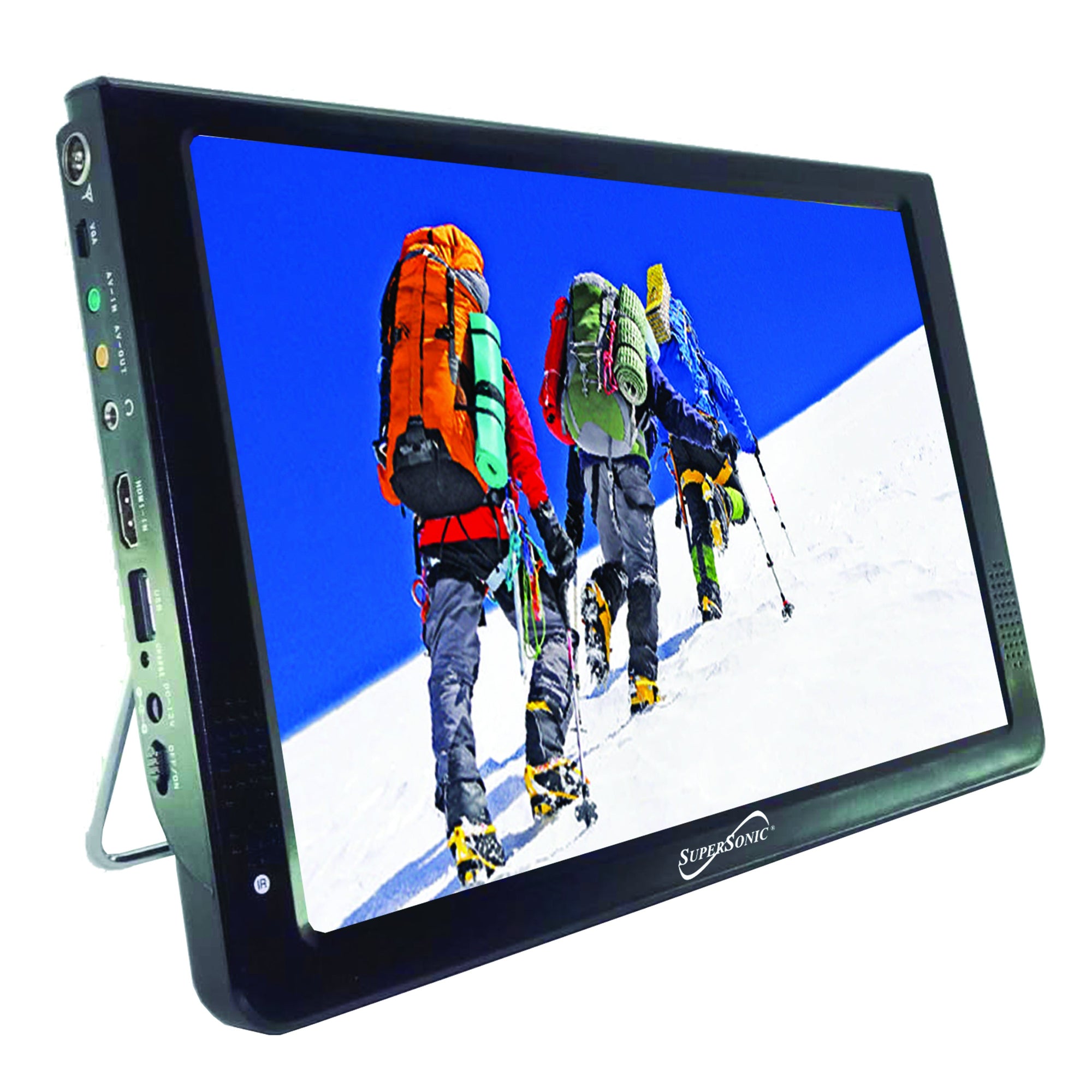 Supersonic 12 Portable Digital LED TV w USB & SD Inputs, 12V AC