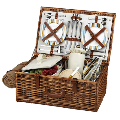 Picnic at Ascot Dorset Basket with Service for 4 & Blanket (704B)
