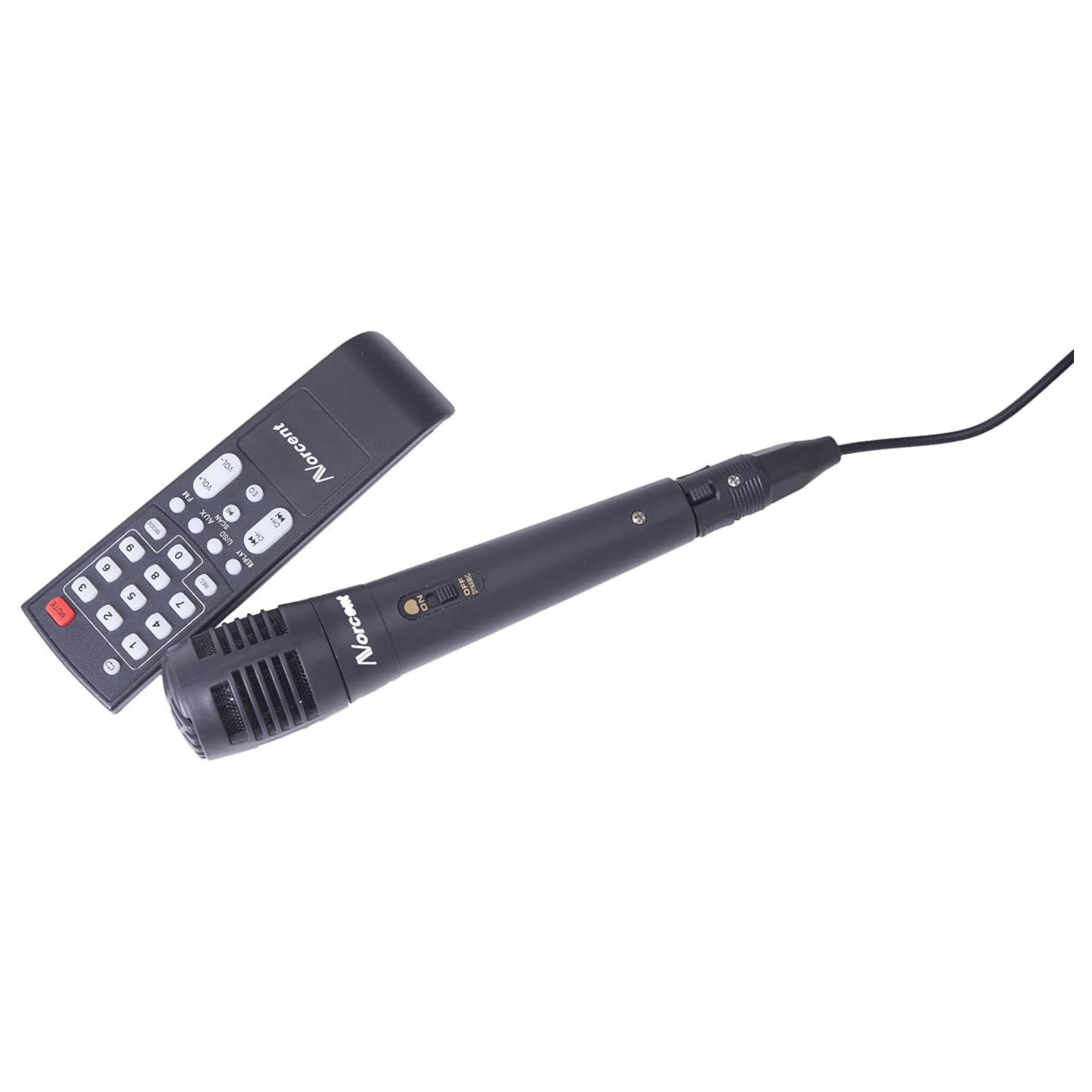 Norcent Dual 6.5" Portable Party Bluetooth Speaker with Flashing LED Lights