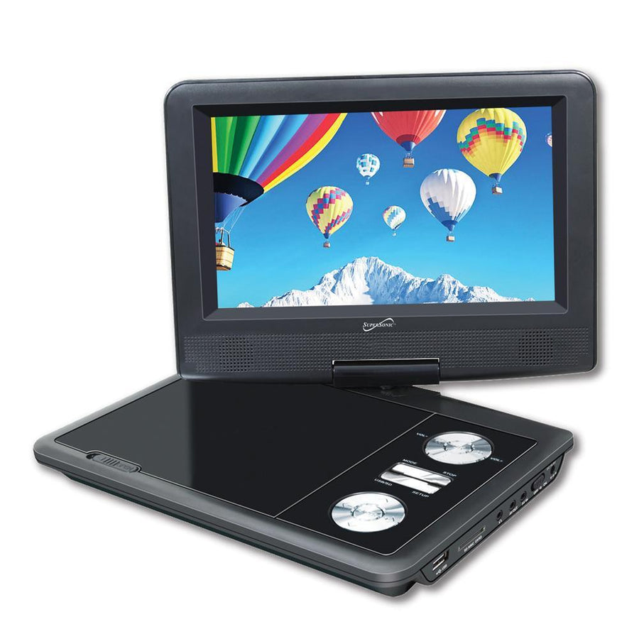 7" Portable DVD Player With USB and SD Inputs & Swivel Display (SC-178DVD)