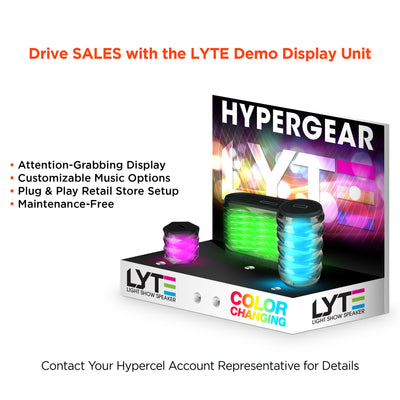 HyperGear LYTE Mini Wireless LED Speaker - Black (15104-HYP)