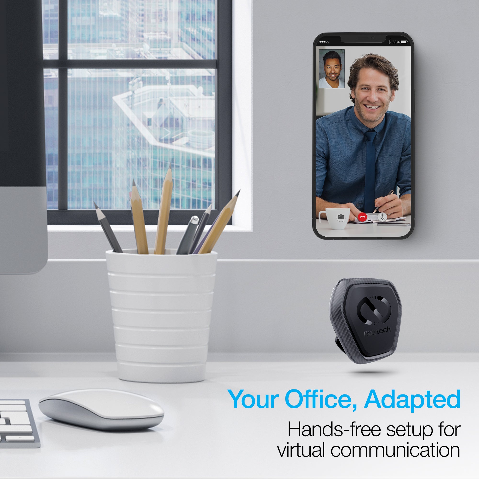 Naztech MagBuddy Elite Anywhere Mount - Hands-Free and Shock Proof