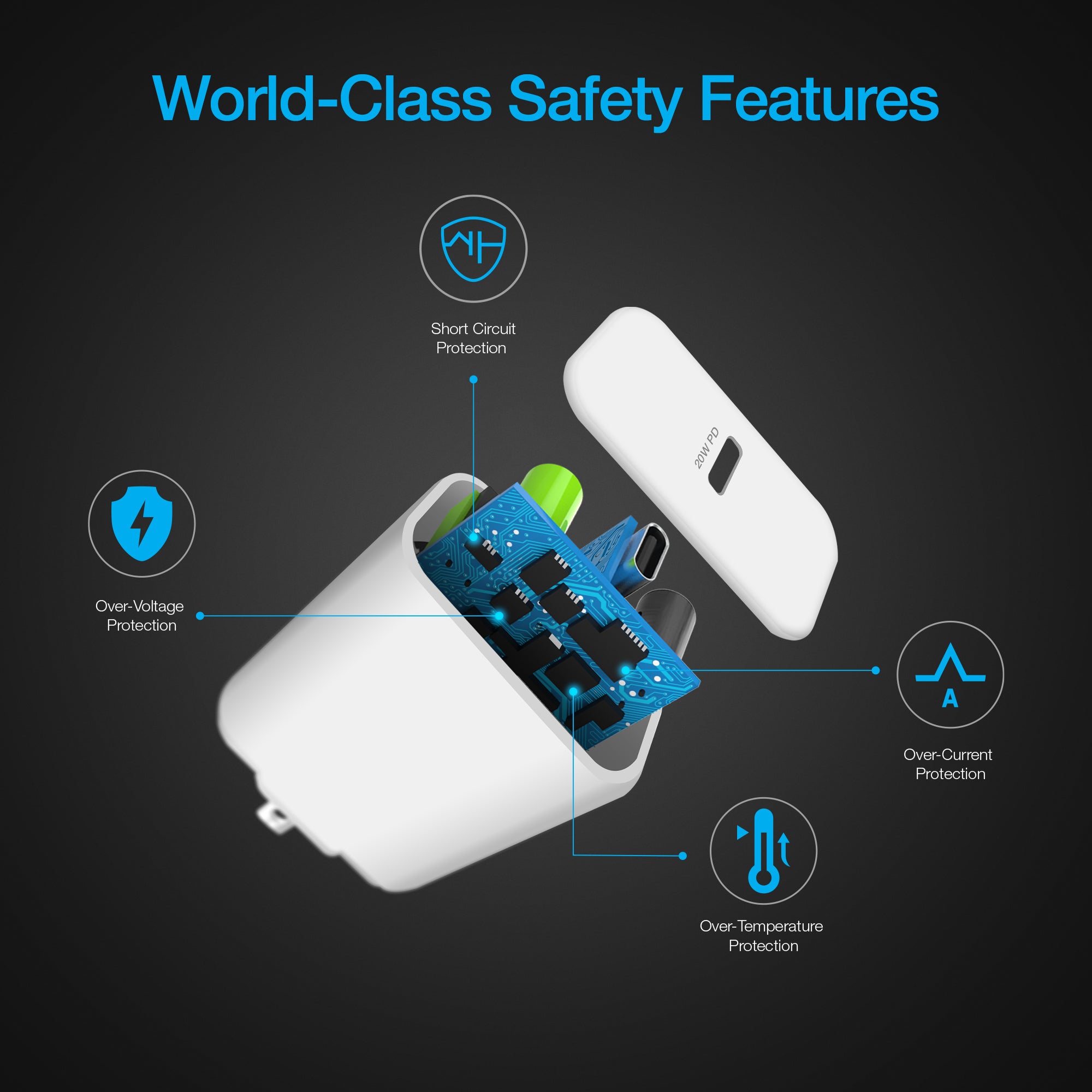 Naztech 20W PD Wall Charger + USB-C to Lightning 4ft Cable