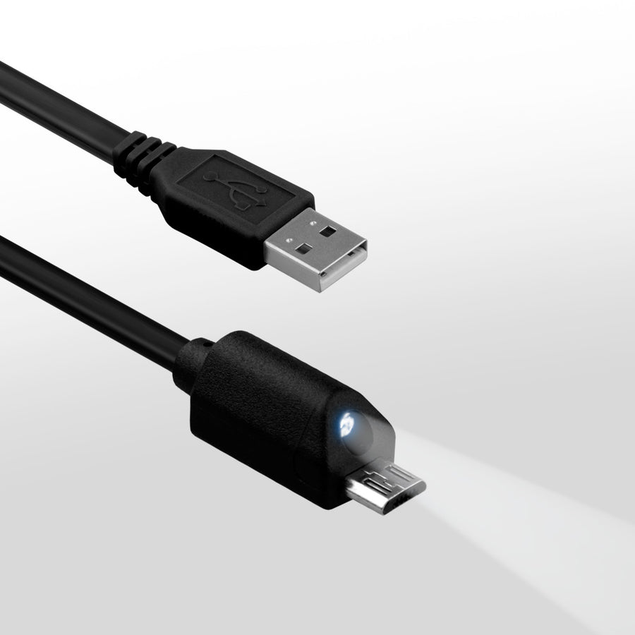 Naztech LED Micro USB Charge & Sync Cable w Capacitive Touch Control (12475-HYP)