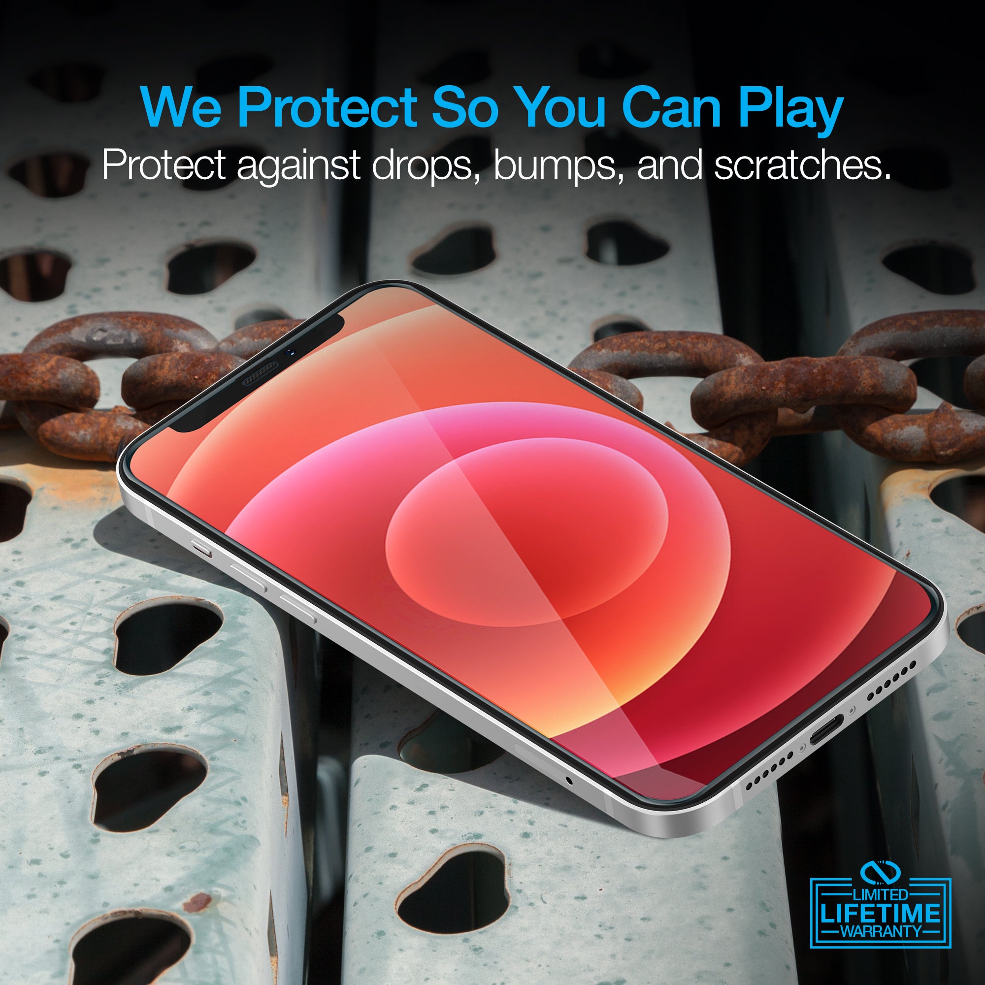 Naztech IntelliShield Tempered Glass Screen Protector with 3D Edge for the iPhone 12 Mini