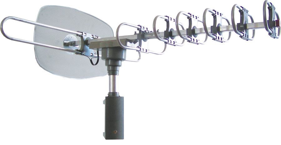 Naxa High Powered Amplified Motorized Outdoor Antenna Suitable For HDTV and ATSC Digital Television (NAA-351)