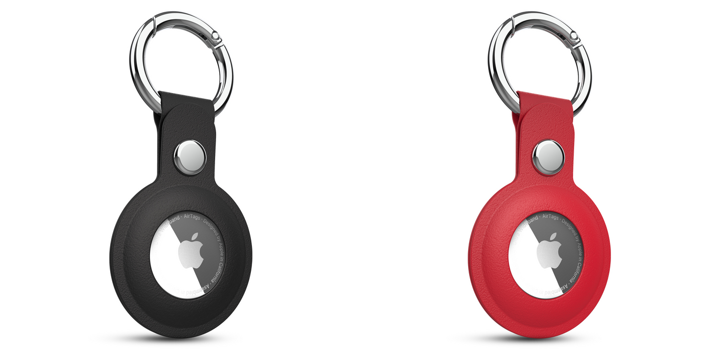 HyperGear AirCover Vegan Leather Keyring for AirTags