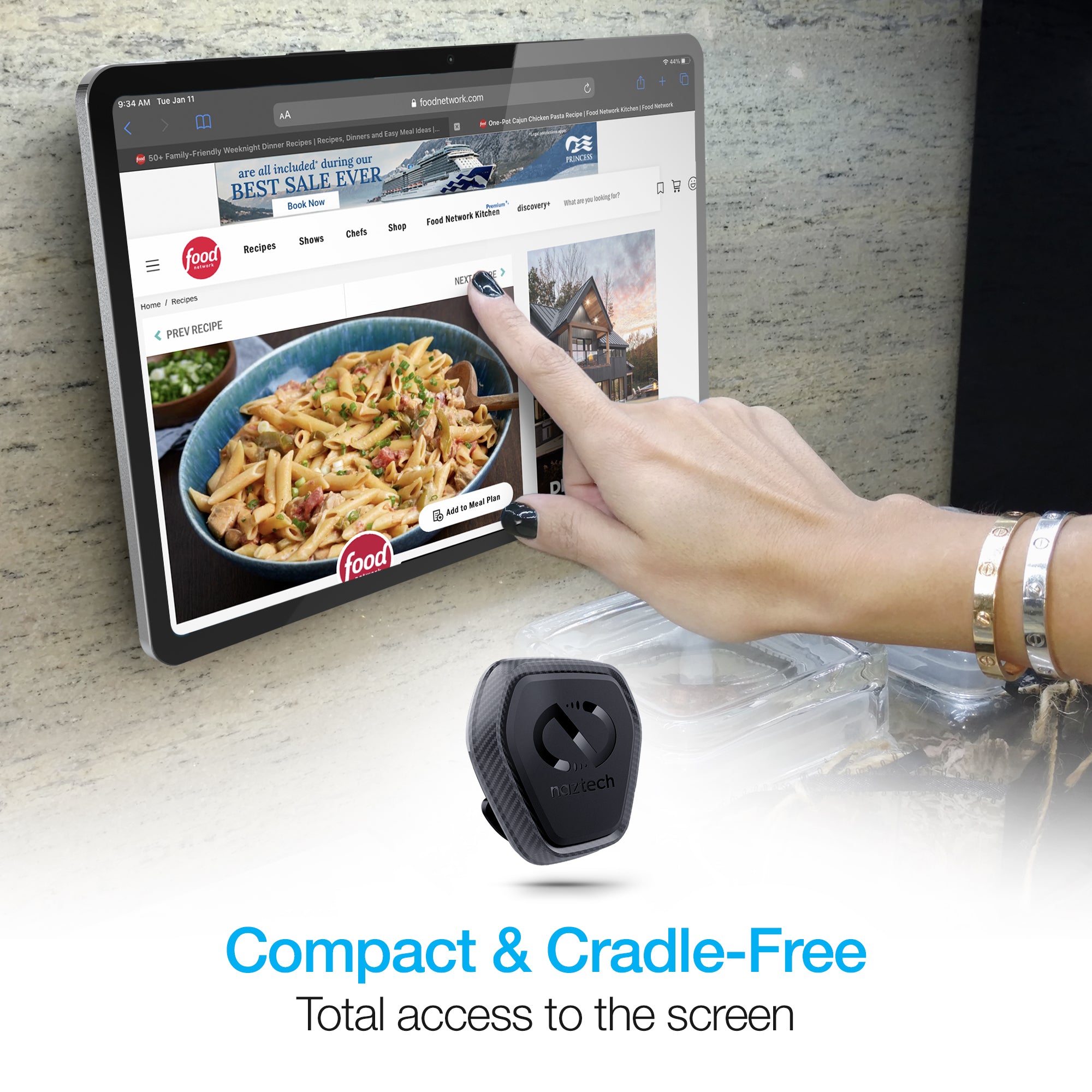 Naztech MagBuddy Elite Anywhere Mount - Hands-Free and Shock Proof