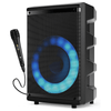 Norcent Portable Bluetooth TWS 8" Speaker System with Flashing LED Lights