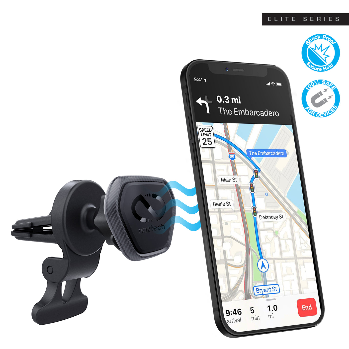 Naztech MagBuddy Elite Hands-Free Vent Mount