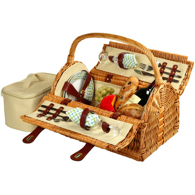 Picnic at Ascot Sussex Picnic Basket with Service for 2 (709)