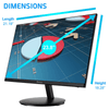 Norcent 24 Inch Frameless Computer Monitor FHD 75HZ VA with Built-In Speakers