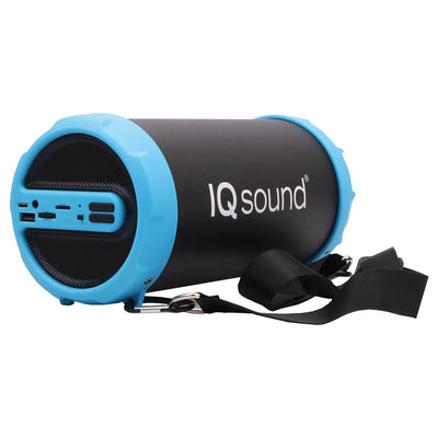 3" Portable Bluetooth Speaker w 10m Range, FM Radio & Heavy Bass (IQ-1606BT)