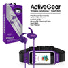 HyperGear ActiveGear Wireless Earphones + Sport Belt (PHONESBELT-PRNT)