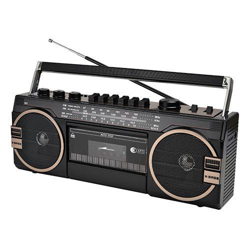 Portable 3 Band Radio with Bluetooth and Cassette Recorder (SC-3202BT)