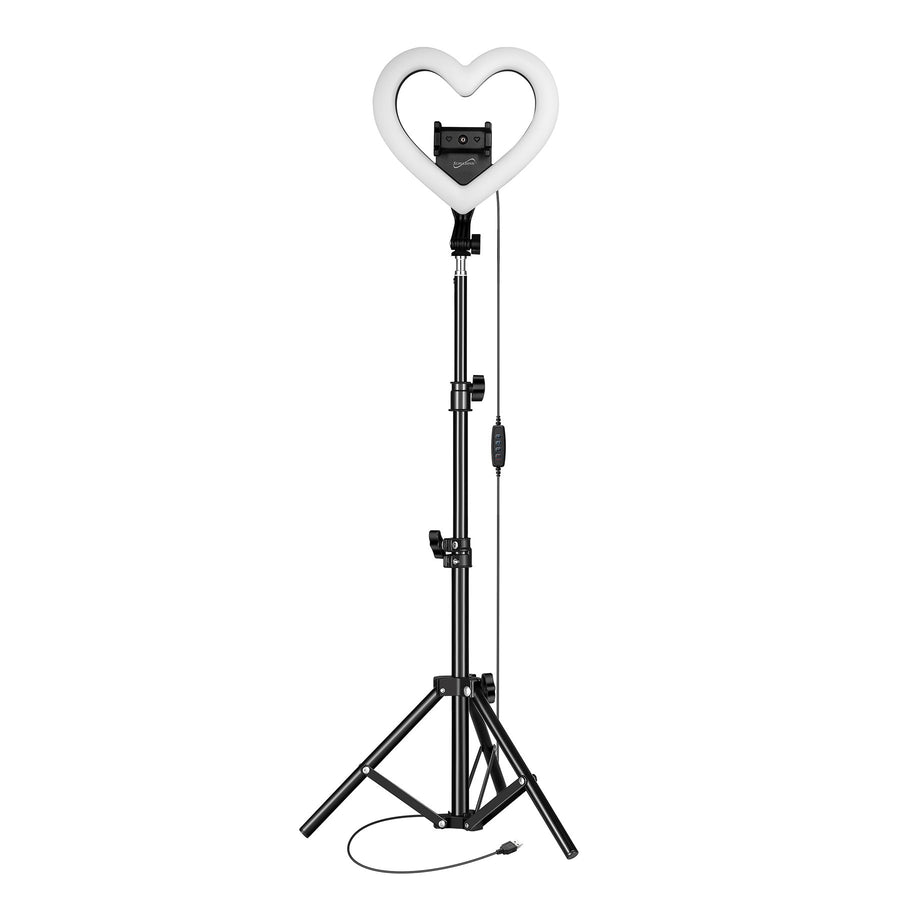 Supersonic PRO Live Stream 10” Heart Shaped Selfie Ring Light (SC-2310SRH)