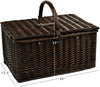 Picnic at Ascot Surrey Picnic Basket with Service for 2, Coffee Set & Blanket  (713BC)