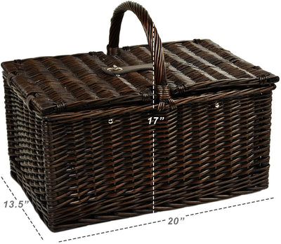 Picnic at Ascot Surrey Picnic Basket with Service for 2 & Coffee Set (713C)