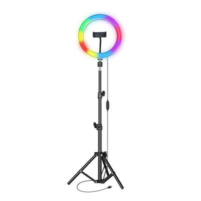 PRO Live Stream 10” LED Selfie Ring Light with RGB (SC-1630RGB)