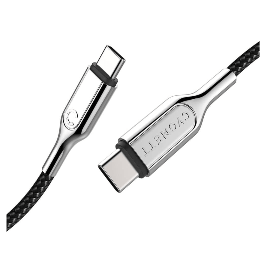 Cygnett Armoured USB-C to USB-C 2.0 Braided Charging Cable 2M w Turbo-Charging