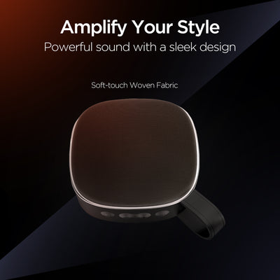 HyperGear Fabrix Mini Wireless Speaker for Easy Pairing w Built-In Mic (15563-HYP)