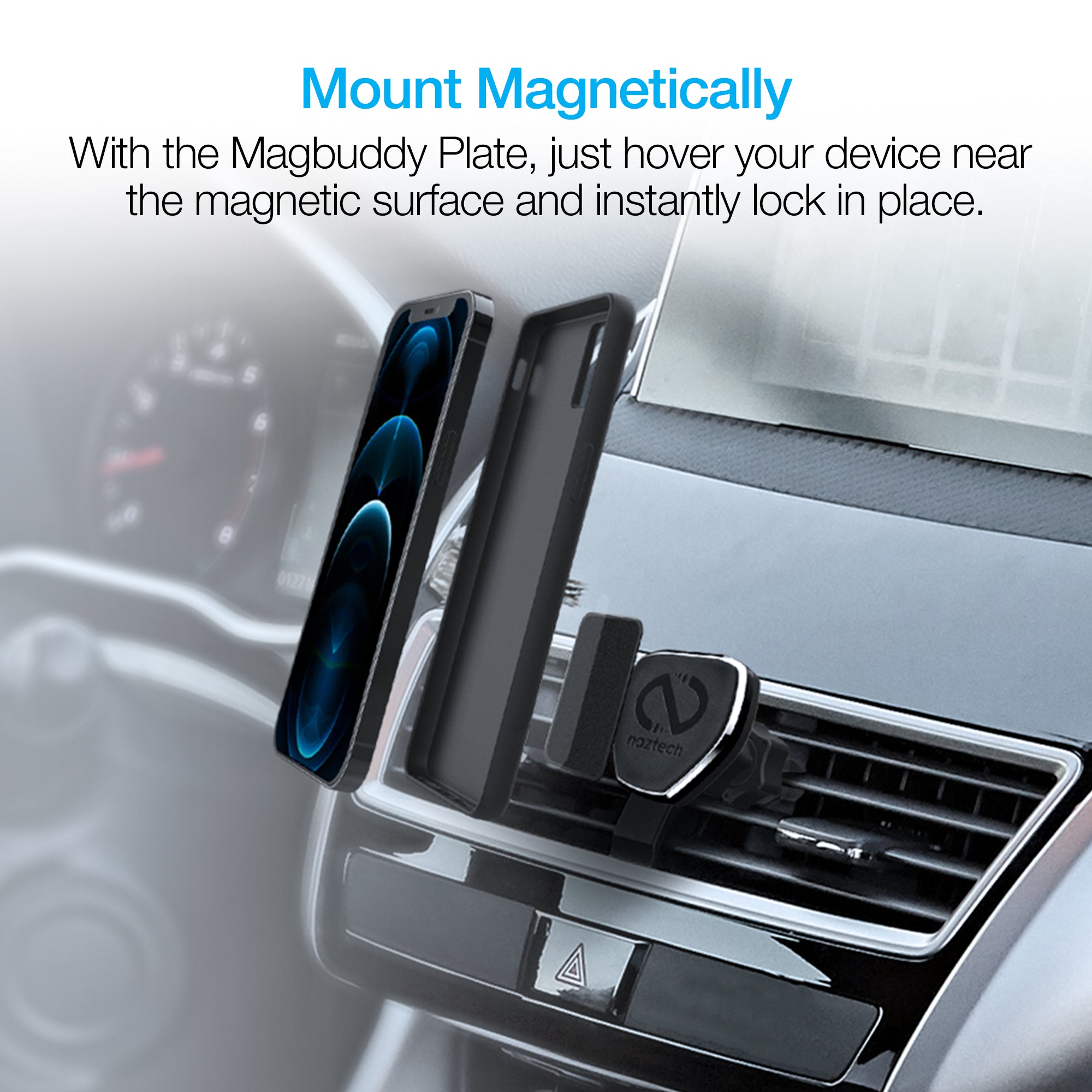 Naztech MagBuddy Universal Metal Plates Black (13626-HYP)