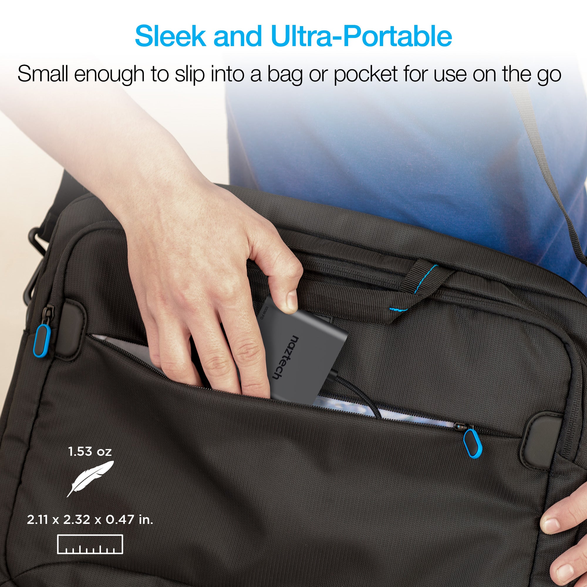 Naztech Portable MaxDrive 3100W Universal USB-C Hub