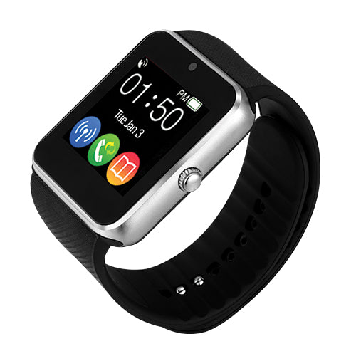 Bluetooth Smart Watch w Built-in MicroSD Card Slot, Camera, Microphone, Speaker, Micro USB Port (SC-81SW)