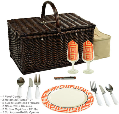 Picnic at Ascot Surrey Picnic Basket with Service for 2  (713)
