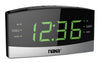 Bluetooth Easy-Read Dual Alarm Clock with Daily Repeat and USB Charge Port (NRC-181)