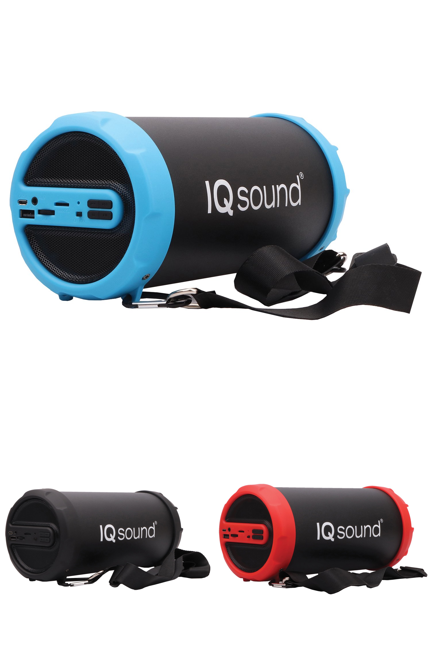 Supersonic 3" Portable Bluetooth Speaker w 10m Range, FM Radio & Heavy Bass (IQ-1606BT)