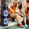 Ridgeway Dual 8" Portable Bluetooth Speaker with LED Lighting Effects and TWS