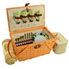 Picnic at Ascot Settler Traditional American Style Picnic Basket with Service for 4 & Blanket (717HB)