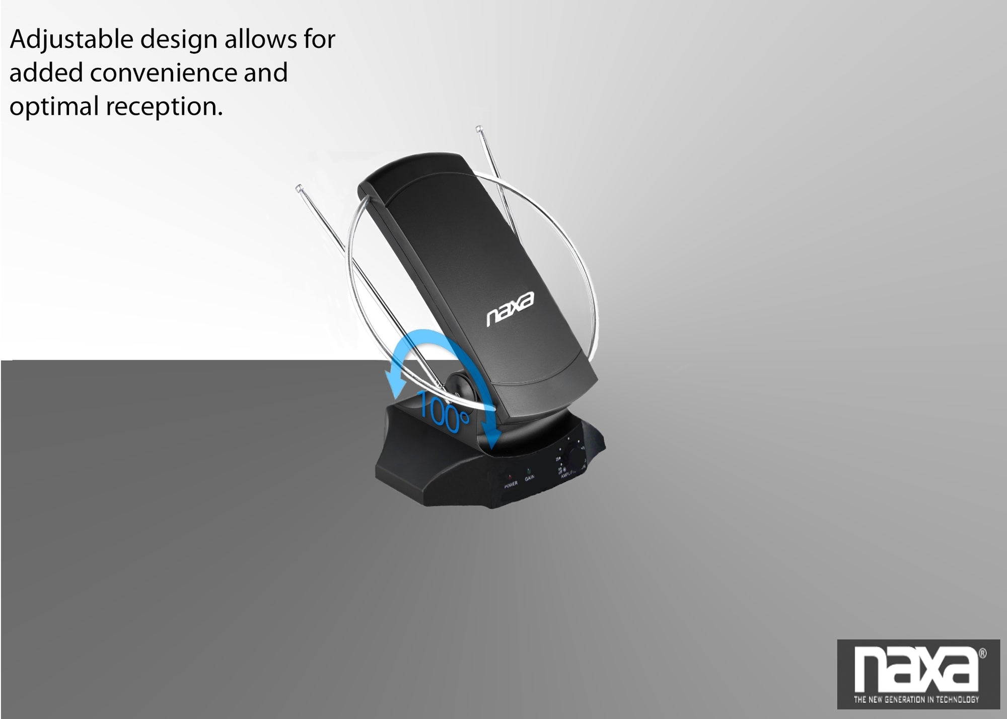 Naxa High Powered Amplified Antenna Suitable For HDTV and ATSC Digital TV (NAA-308)