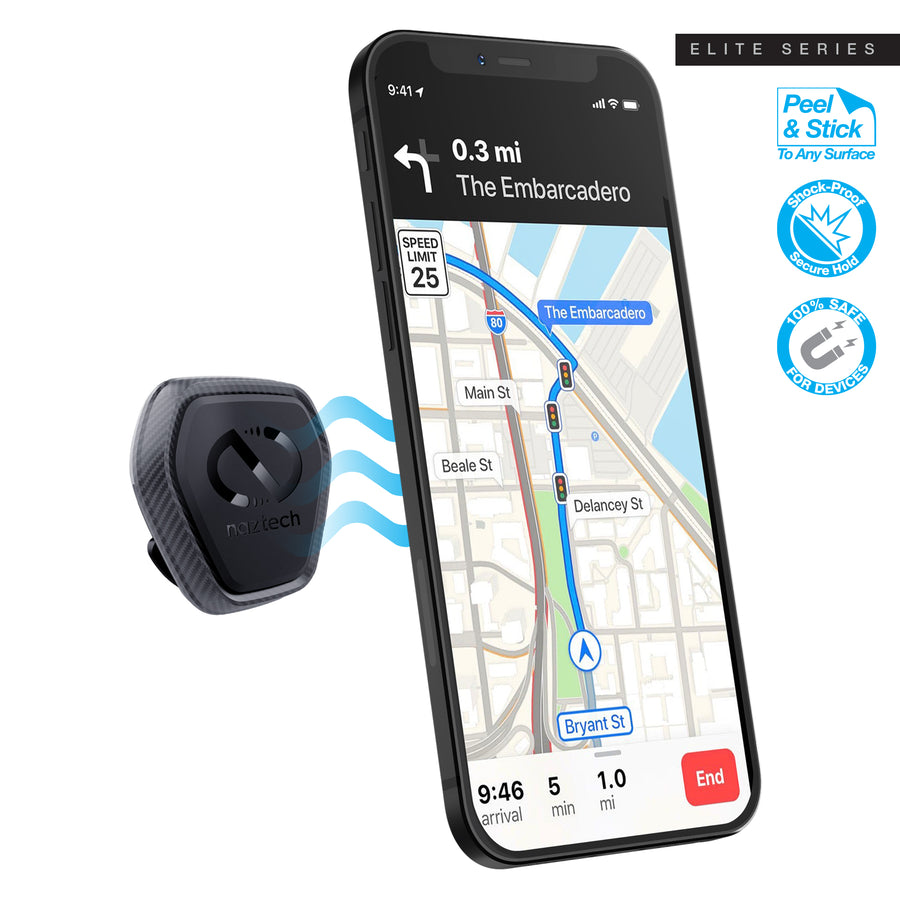 Naztech MagBuddy Elite Anywhere Mount - Hands-Free and Shock Proof