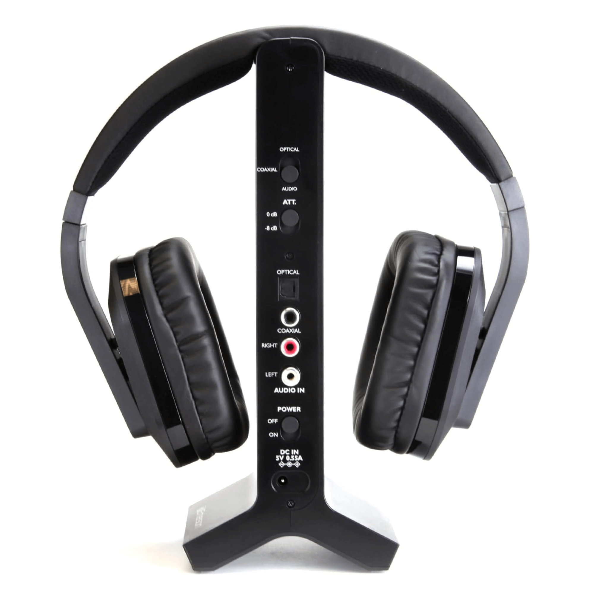 Emerson 2.4G Wireless TV Headset with High-Definition Audio and Charging Stand