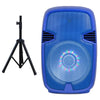 15" Portable Bluetooth Speaker with Stand (IQ-3415DJBT)