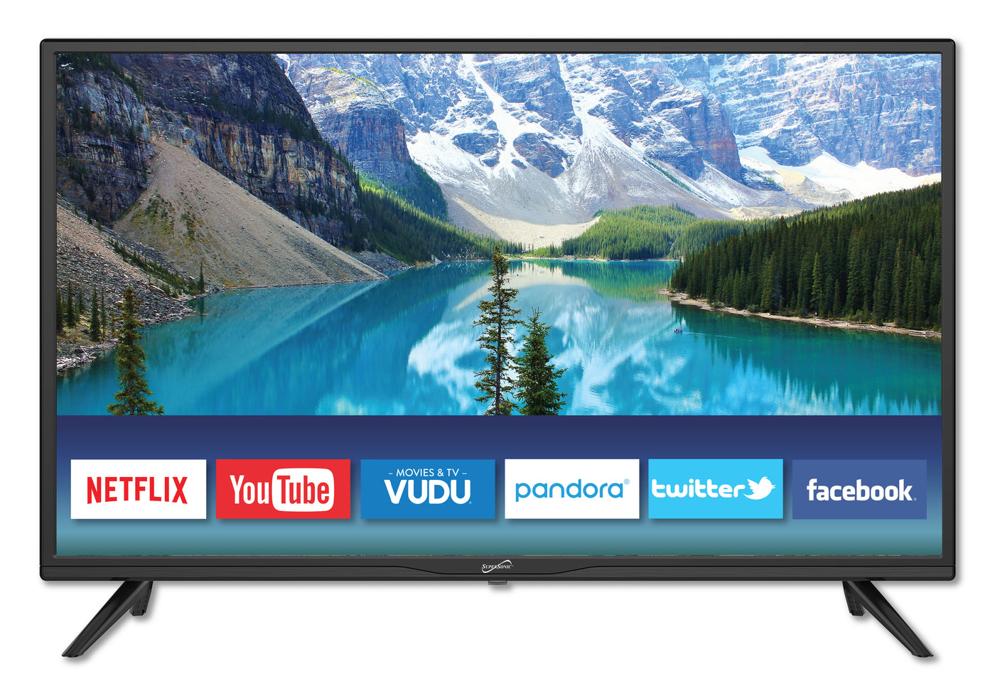 Supersonic 32" Smart HDTV 1080p Widescreen LED TV with USB & HDMI Inputs (SC-3216STV)