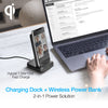 Naztech Core 2-in-1 Charging Dock + Wireless Power Bank Black (15164-HYP)