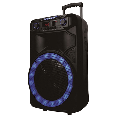 Norcent 15" Portable Bluetooth Speaker System with Sound-Activated LED Lights