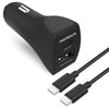 Naztech 20W USB-C PD+12W USB Car Charger (USBCABLE5-PRNT)