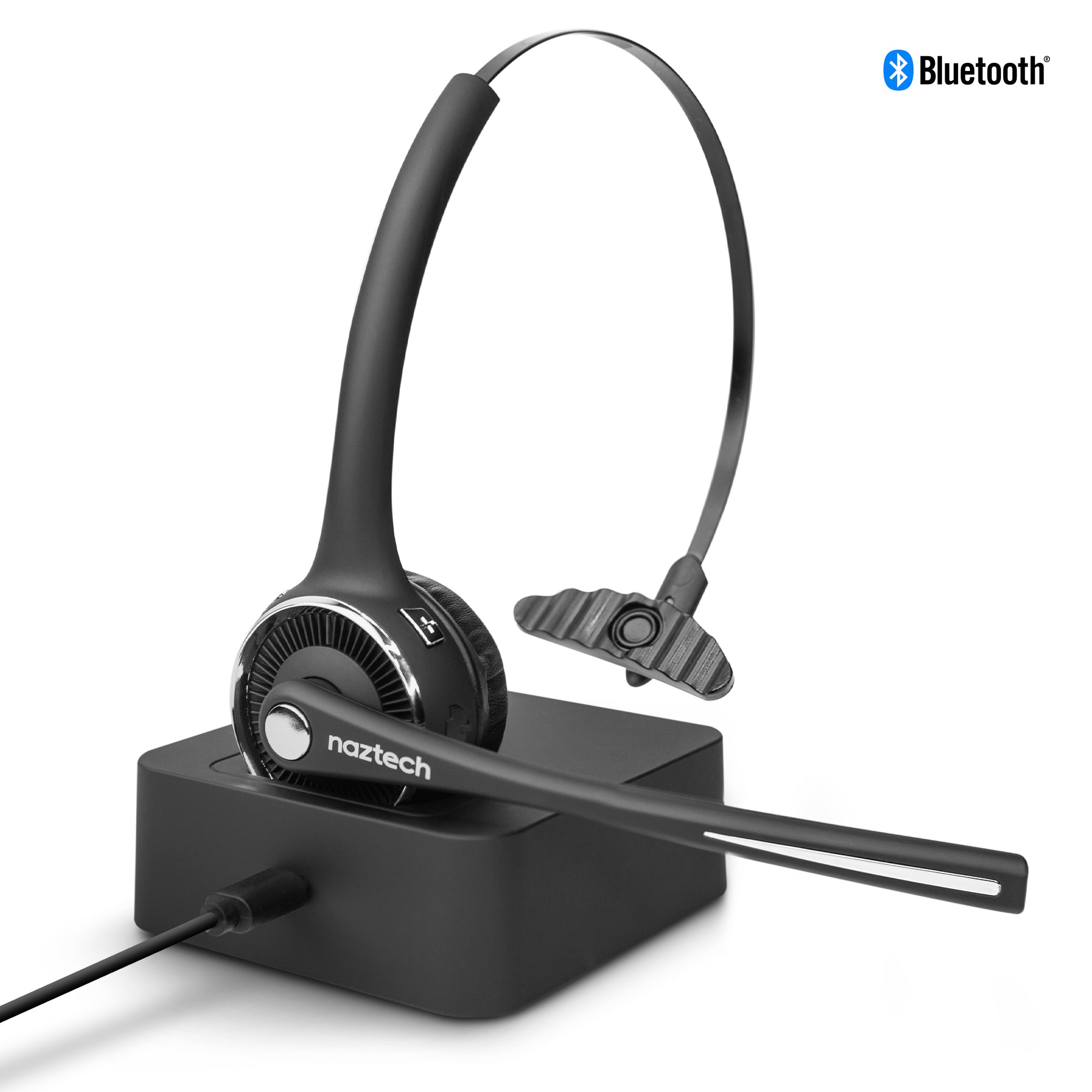 Naztech N980 BT Over-the-Head Headset w Base (15183-HYP)