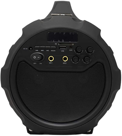 6" Bluetooth Rumble Sonic Rubberized Speaker with 3" Tweeter & Wirless Microphone (SPBT1101)
