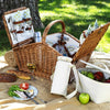 Picnic at Ascot Huntsman Basket with Service for 4, Coffee Set & Blanket (705BC)