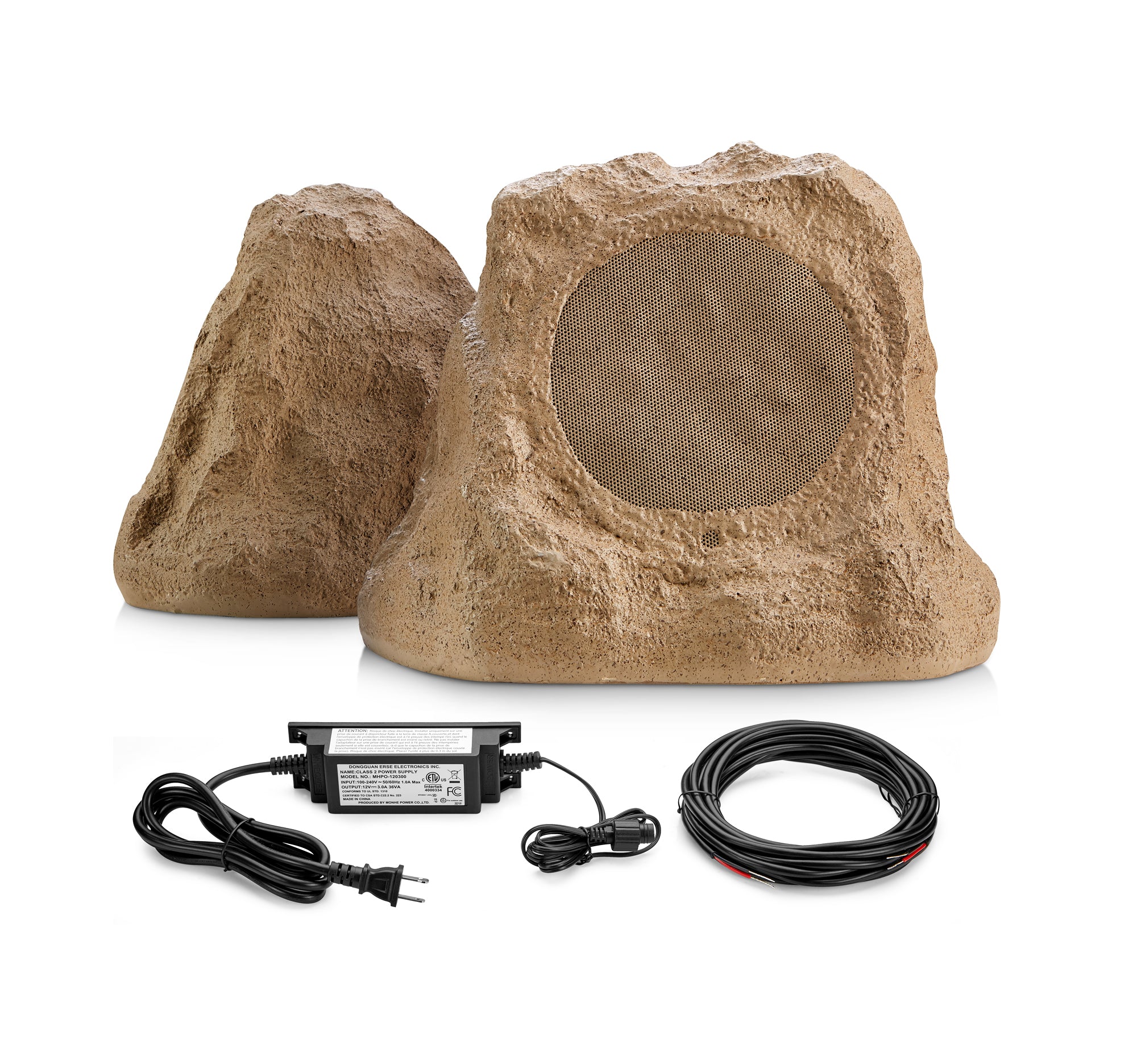 SoundPro Dual Bluetooth Outdoor Weatherproof Rock Landscape Speakers