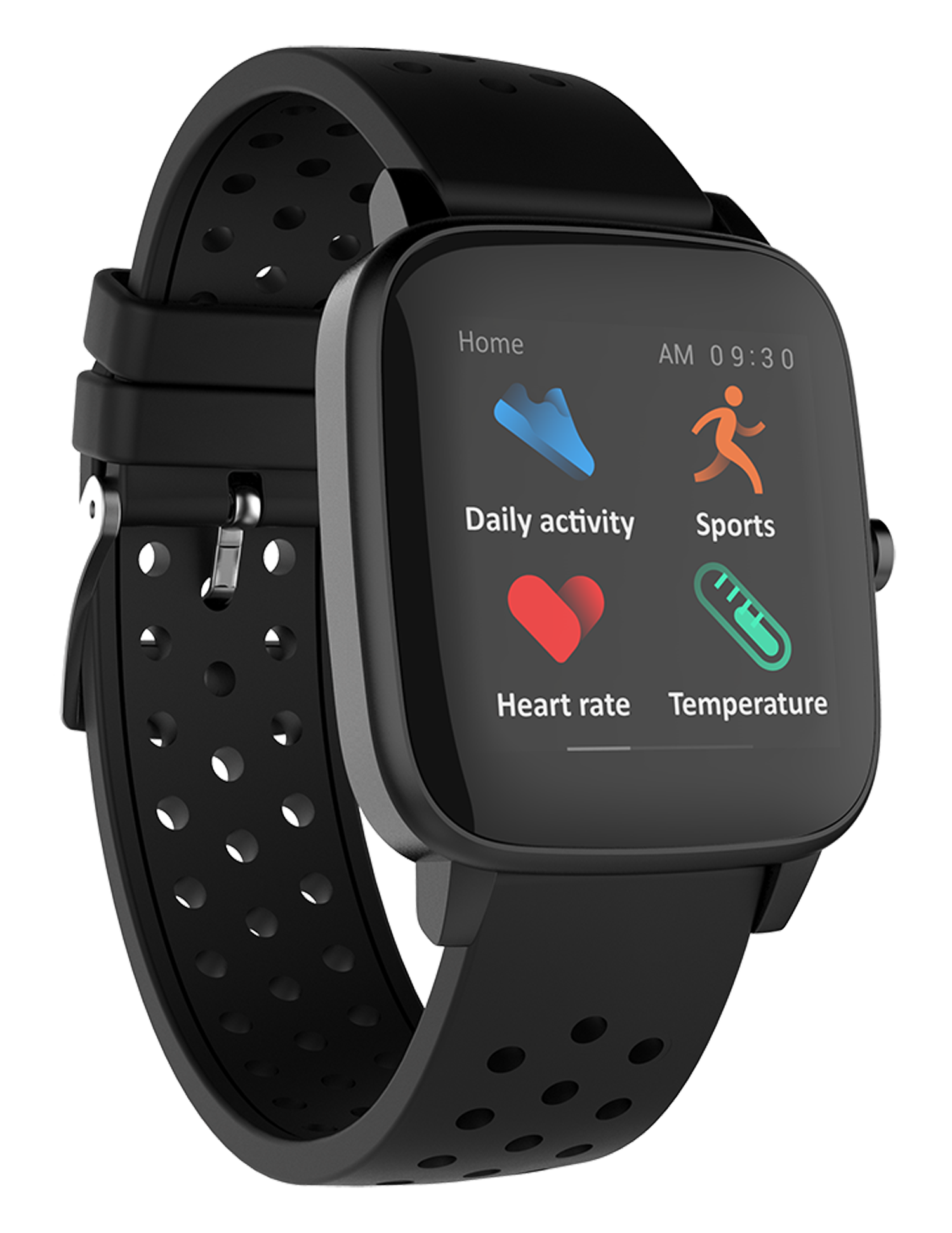 Supersonic Smartwatch with Dynamic Heart Rate, Temperature, Blood Oxygen, and Blood Pressure Monitor
